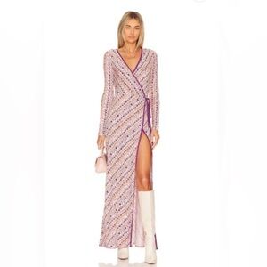 Free People Phoebe Maxi Wrap Dress - Small